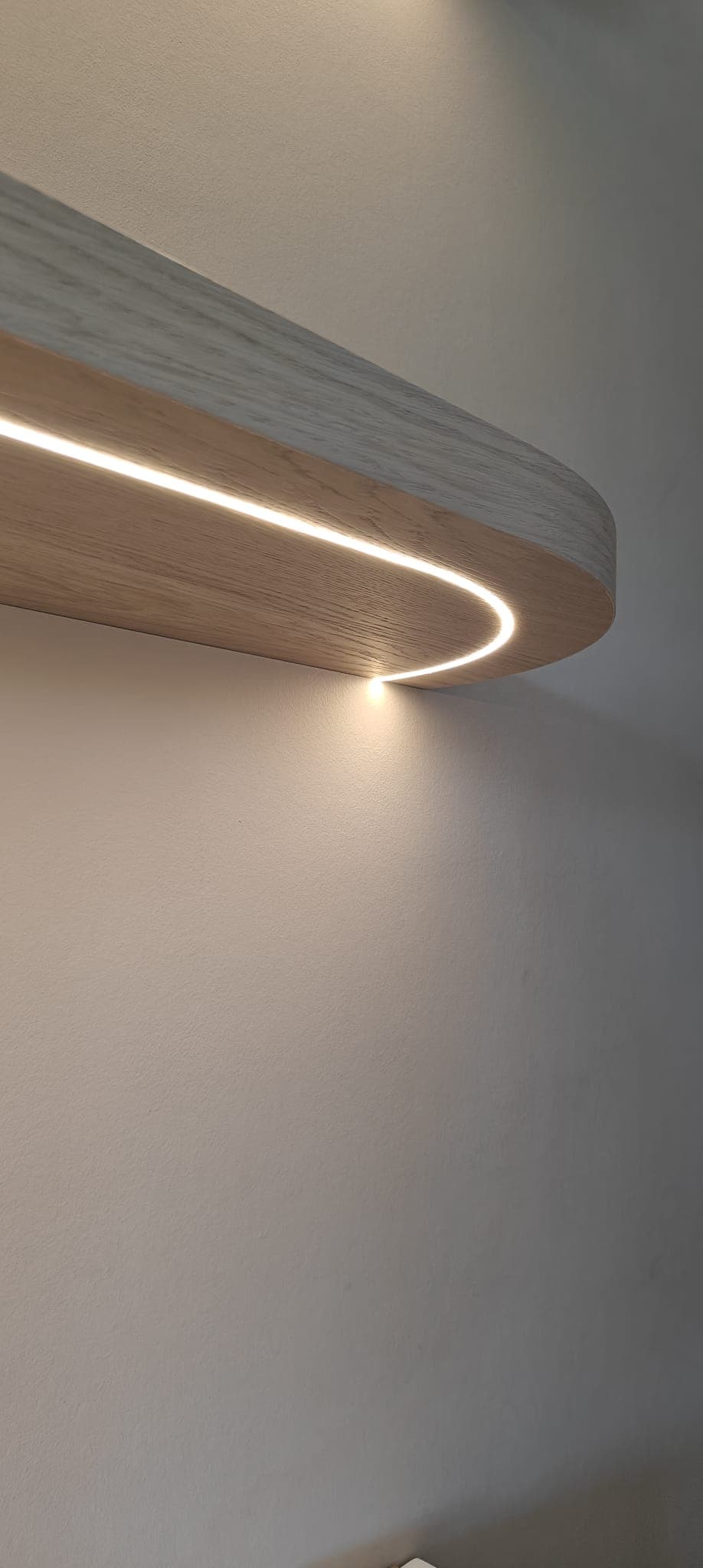 Detail van vakmanschap met ledverlichting
